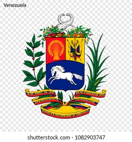 Emblem of Venezuela. National Symbol