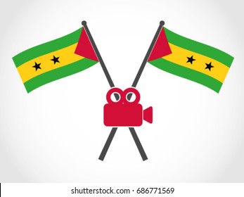 São Tomé and Príncipe Emblem Video Camera