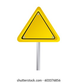 emblem warning notice in blank, vector illustration design