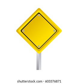 emblem warning notice in blank, vector illustration design
