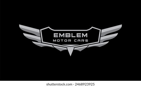 logo de emblem wing automotive club  