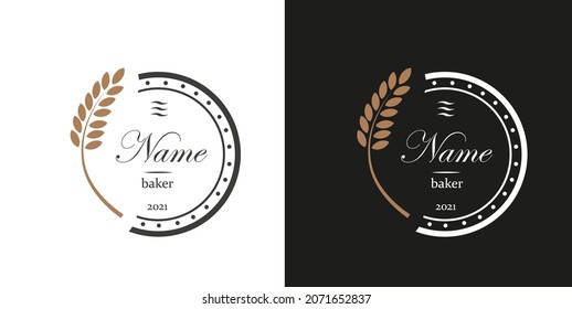 Emblema logo for a baker