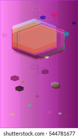 emblematic diamond between card and multicolor