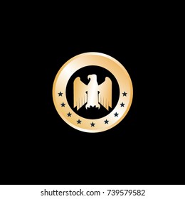 emblematic eagle logo design vector