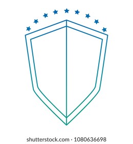 emblematic shield isolated icon