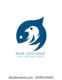 It's a embleme logo combined with dolphin and eagle.  I hope you will like it.