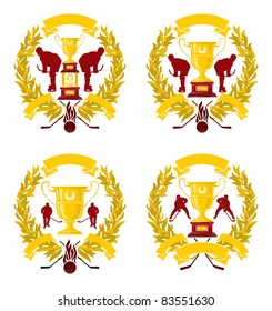 Emblems Ice hockey 1, vector