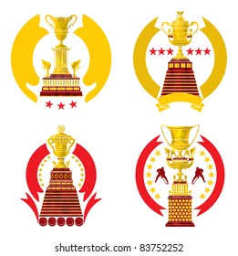 Emblems Ice hockey 4, vector