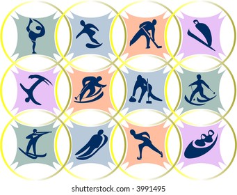emblems of winter Olympic games