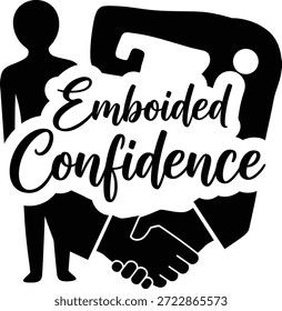 Figuras de confiança incorporadas Mãos agitadas Vetor Mão preta Desenhada Tipografia Logo Emblema Badge Ícone Silhueta Vintage Retro Graphic Partnership Teamwork Sucesso