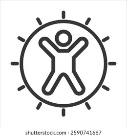 Embodiment Outline Icon Vector Illustration