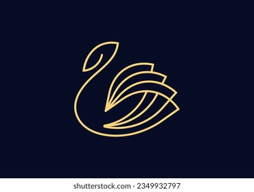 Embodying sleek elegance, the Swann logo concept exudes sophistication, leaving a timeless impression on your brand