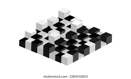 embossed chess board, high quality vector