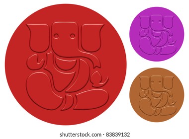 Embossed Ganesha Signs ( Vector)