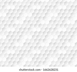 Cuadrícula de hexágonos con relieve. Patrón sin vectores con polígonos. Textura geométrica lineal.Fondo abstracto exagerado. 