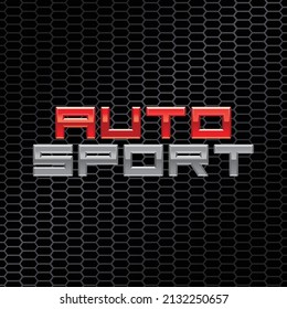 embossed letter effect for sports car