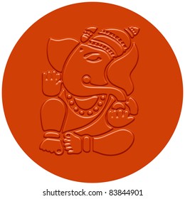Embossed Lord Ganesha Design