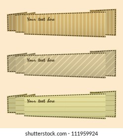 Embossed Paper Origami Banners