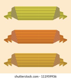 Embossed Paper Origami Banners