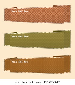 Embossed Paper Origami Banners