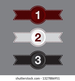 Embossed Ribbon Banners 
