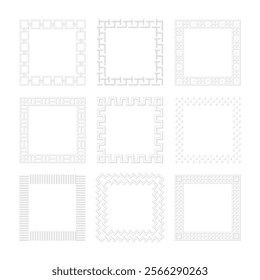 Embossed surface frames or borders