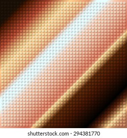 embossing metallic circle background in brown tone, illustration vector 
