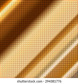 embossing metallic circle background in brown tone, illustration vector 