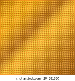 embossing metallic circle background in brown tone, illustration vector 