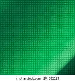 embossing metallic circle background in green tone, illustration vector 