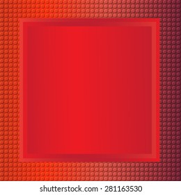 embossing metallic frame background in red tone, illustration vector eps10