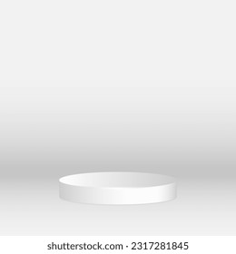 Embrace the art of visual storytelling with a vector of a 3D cylinder pedestal podium, offering a captivating product display stand with an abstract background, resulting in an unforgettable visual 