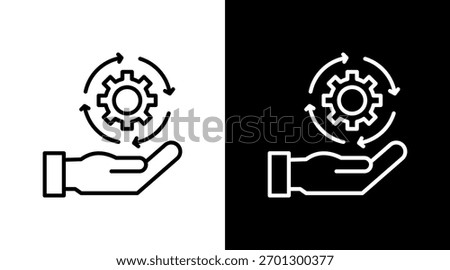 Embrace Change White Icon Set Design