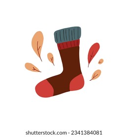 Embrace coziness with this charming illustration of a warm sock. Perfect for chilly days and nights. Stay snug and stylish.