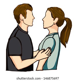 embrace design over white background vector,illustration