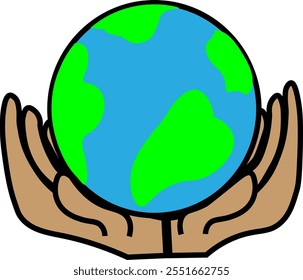 Embrace the earth, care for life. Each hand has a role in maintaining natural harmony for a better future.