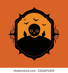  Abrace el espíritu inquietante de Halloween con este Vector de marco espeluznante de estilo vintage. Perfecto para agregar un toque espeluznante y antiguo a sus diseños, invitaciones y decoraciones navideñas.