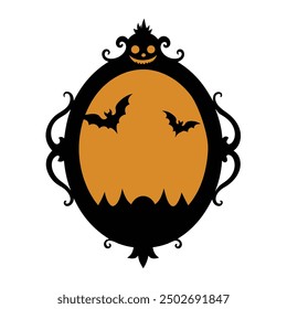  Umarme den unheimlichen Geist von Halloween mit diesem vintage-artigen gruseligen Rahmenvektor. Perfekt, um Ihren Urlaubsdesigns, Einladungen und Dekorationen einen gespenstischen, antiken Touch hinzuzufügen.