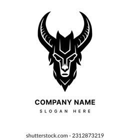 Embrace the enigmatic allure of the Baphomet head illustration logo design. Intriguing, occult inspired, and perfect for a brand that stands out.
