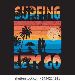 Abraza la esencia del verano con este diseño de camiseta vibrante y de moda. Perfecto para esos días soleados en la playa o salidas informales con amigos, este diseño captura el espíritu de la temporada. 