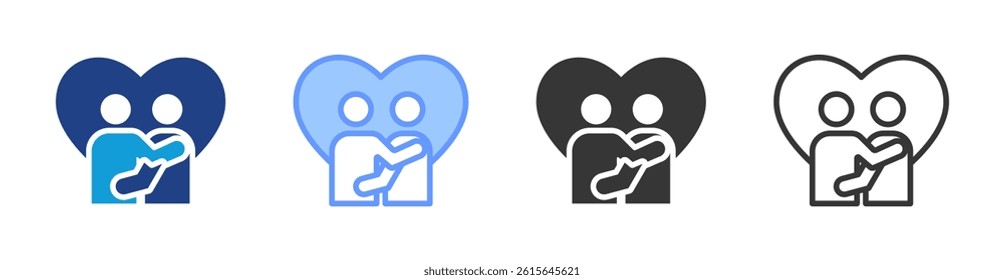 Embrace icon set multiple style collection
