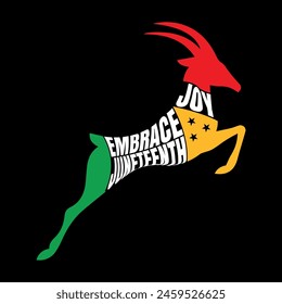 Embrace Juneteenth Joy Tshirt Design