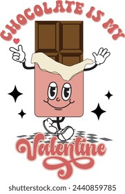 Embrace nostalgia with this charming retro Valentine's Day design. Inspired by vintage aesthetics, this PNG file features a 4500x5400px artboard adorned with classic motifs of love and romance.