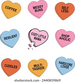 Embrace nostalgia with this charming retro Valentine's Day design. Inspired by vintage aesthetics, this PNG file features a 4500x5400px artboard adorned with classic motifs of love and romance.