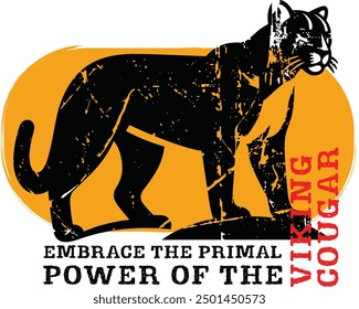 Embrace the primal power of the Viking Cougar. amazon t shirt art work