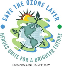 Embrace 'SAVE THE OZONE LAYER' design, a pledge to shield our planet from UV harm. 
Let's unite for a greener future! 🌍🌿 #OzoneProtection #Sustainability