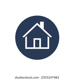 Embrace simplicity with this sleek, vector-illustrated house logo, embodying the essence of home.
