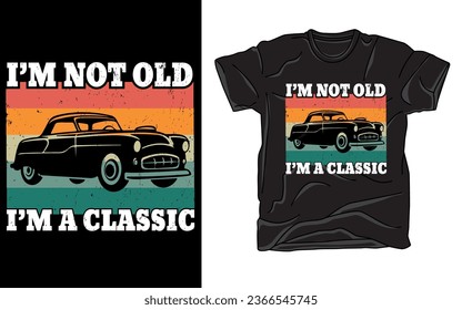 Embrace the spirit of classic automobiles with our vintage car-themed T-shirt. Featuring iconic designs and retro vibes, it's the perfect choice for auto enthusiasts. Drive in style and showcase your 