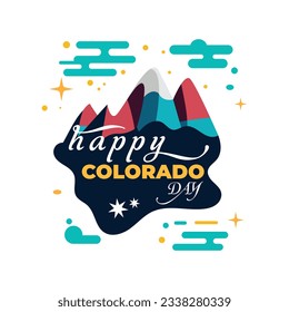 Embrace the spirit of Colorado Day through a stunning vector illustration. Experience the beauty of the Rockies, lush landscapes, and diverse wildlife. From thrilling outdoor pursuits like hiking.