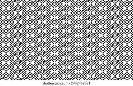 Embrace timeless elegance with this captivating black and white geometric pattern.